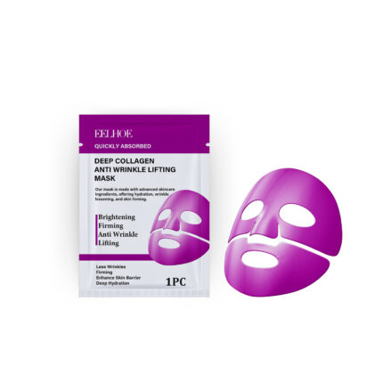 Masque facial anti-rides au collagène profond